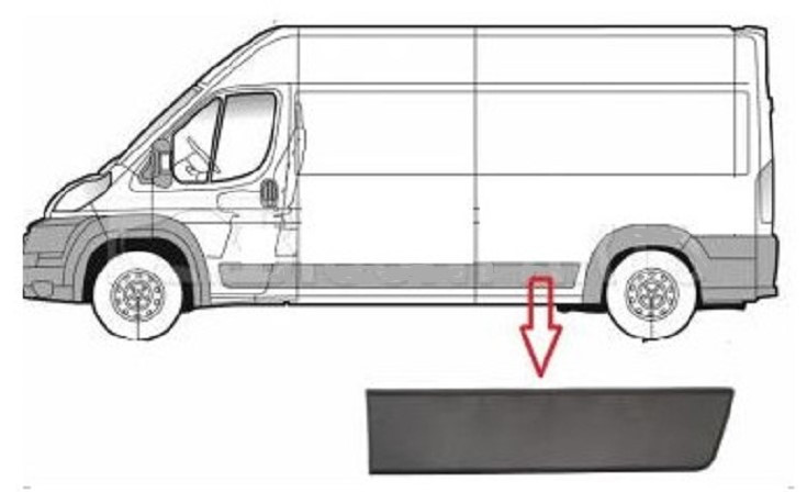Aile Arrière Gauche Pour Peugeot Boxer II, Citroën Jumper II, Fiat Ducato III (2006-) | Pièce De Carrosserie Qualité OEM