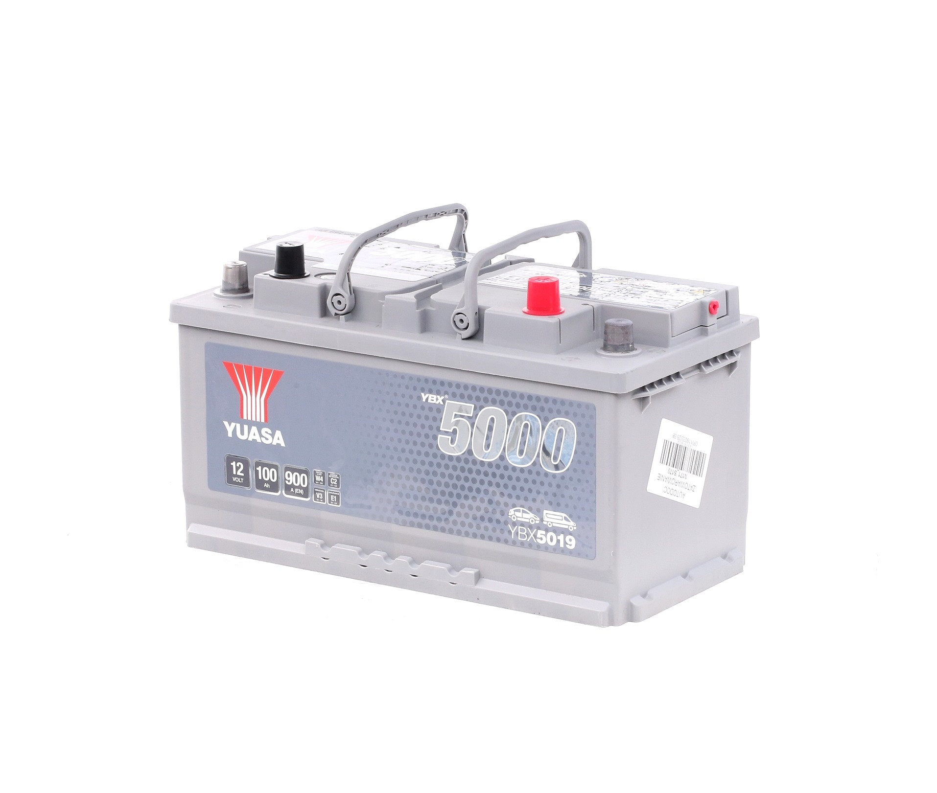 Batterie de démarrage 12V 100Ah 900A B3 avec poignets, avec témoin de  niveau de charge