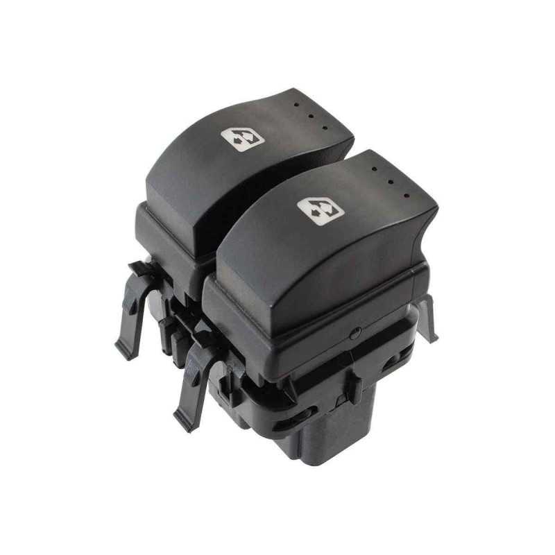 Bouton lève-vitre avant gauche Renault Clio 2 Mégane Laguna Trafic Scenic BF-BLVnoir Bouton lève-vitre avant gauche Renault Clio 2 Mégane Laguna Trafic Scenic BF-BLVnoir