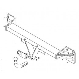 Attelage pour Audi Q7 Vw Touareg Porsche Cayenne  2901R