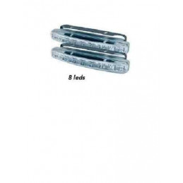 Feu de jour Diurnes 8 leds (lot de 2)