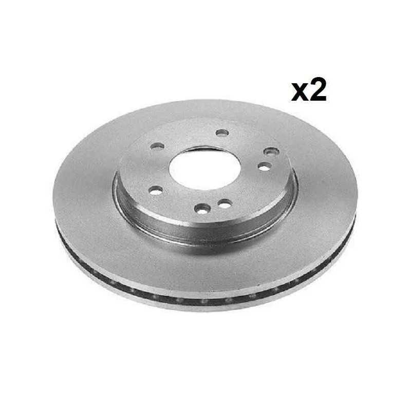 Jeu de 2 disques de frein arriere EICHER Mercedes CLK Classe C E SLK 104220829