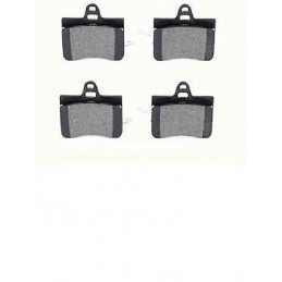 Jeu de 4 plaquettes de frein arriere Citroen C5 B110104