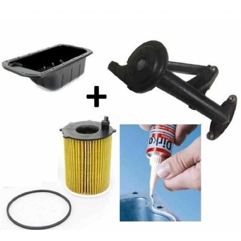 Kit carter d'huile+Pate a joint+Crépine+filtre à huile Ford Citroën Mazda Peugeot Toyota Volvo 1.4 1.6 hdi Tdci BMO-CT-006+10...