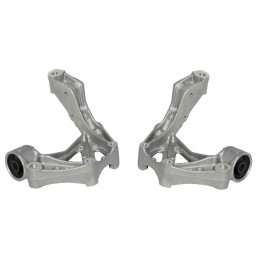 2 Demi Berceaux, Support de triangle Alu avec silent bloc renforcé Seat Ibiza Cordoba Skoda Fabia Vw Polo BF-112001+BF-112002