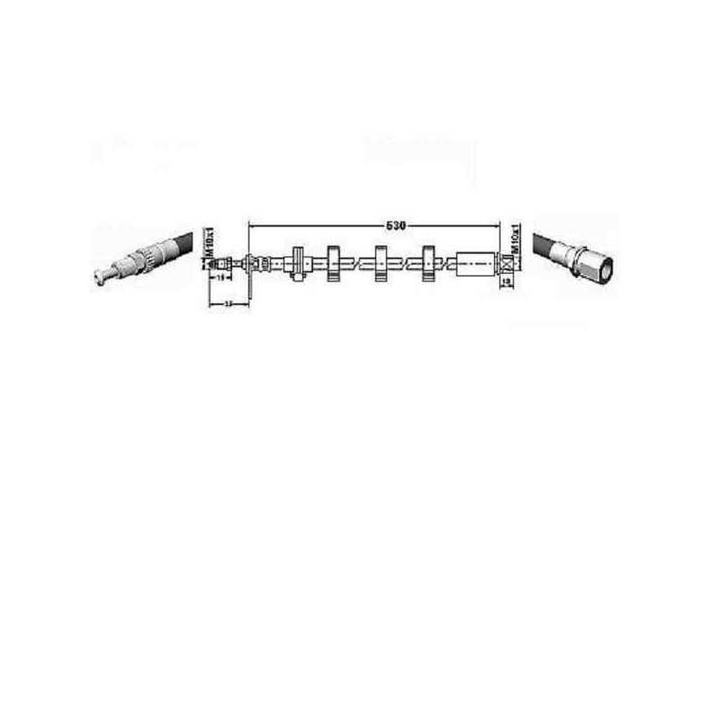 Flexible de frein avant gauche Peugeot 406 520192 Flexible de frein avant gauche Peugeot 406 520192