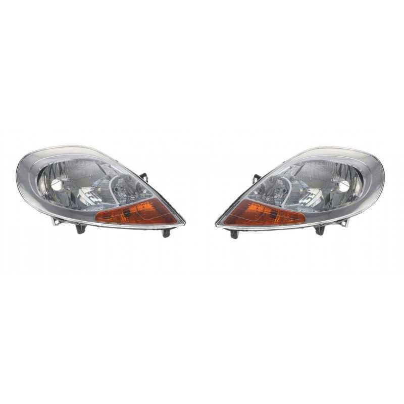 Pack de 2 phares, optiques électrique avant droit et gauche pour NISSAN Primastar/ OPEL Vivaro A/ RENAULT Trafic II 602709E+6...