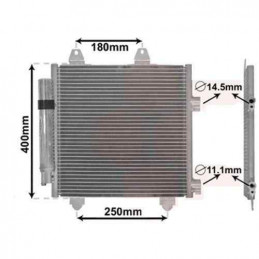 Condenseur de climation Citroen C1 Peugeot 107 Toyota Aygo 0803.3025
