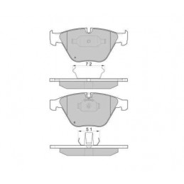 Jeu de plaquettes de frein avant EICHER pour BMW Série 3 - 5 - 6 - 7 101110839