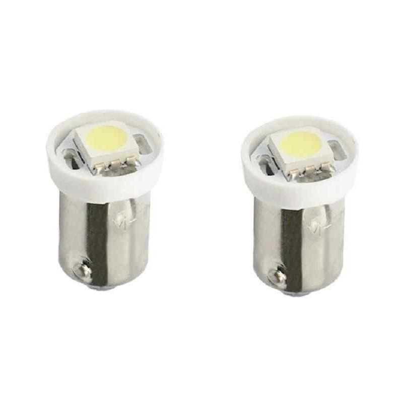 Jeu de 2 ampoules diodes, LED BA9S 1xSMD5050 12V Blanc L008W