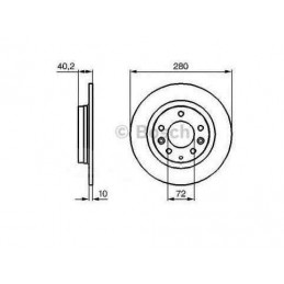 Jeu de 2 disques de frein arrière Mazda 323, 6 Premacy 0 986 479 131