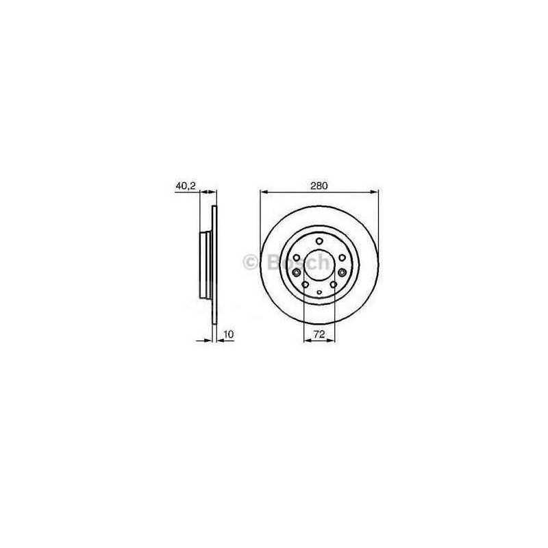 Jeu de 2 disques de frein arrière Mazda 323, 6 Premacy 0 986 479 131