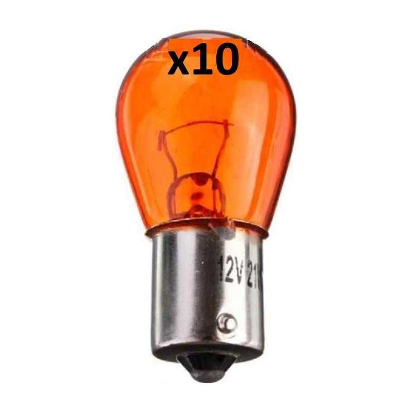 10 Ampoules Orange Clignotant avant arriere PY21W N 13090*10 10 Ampoules Orange Clignotant avant arriere PY21W N 13090*10