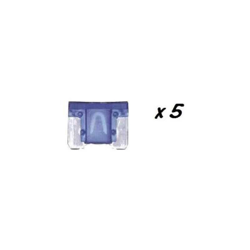 Lot de 5 mini fusibles a languettes laterales 15A 17066 Lot de 5 mini fusibles a languettes laterales 15A 17066