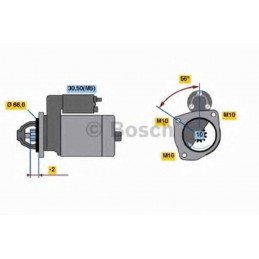 Démarreur BOSCH Citroen C4 C5 C15 Berlingo Evasion Jumpy Fiat Ducato Scudo Ulysse Lancia Phedra Zeta Peugeot CONSIGNE 0 986 0...