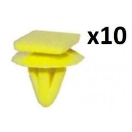 10 clips, rivets, fixations, agrafes de retenue de coffre Hyundai 54