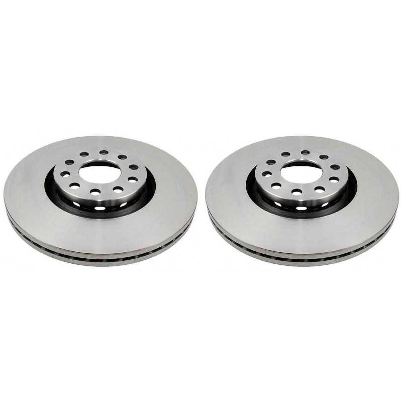 Jeu de 2 disques de frein avant EICHER pour Audi A4 A6 Seat Exeo Ventilé 104440919