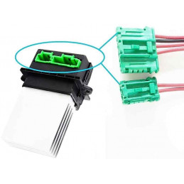 Lot 2 Prises de branchement connecteur Résistance commande chauffage clim ventilation Citroen Peugeot Renault
