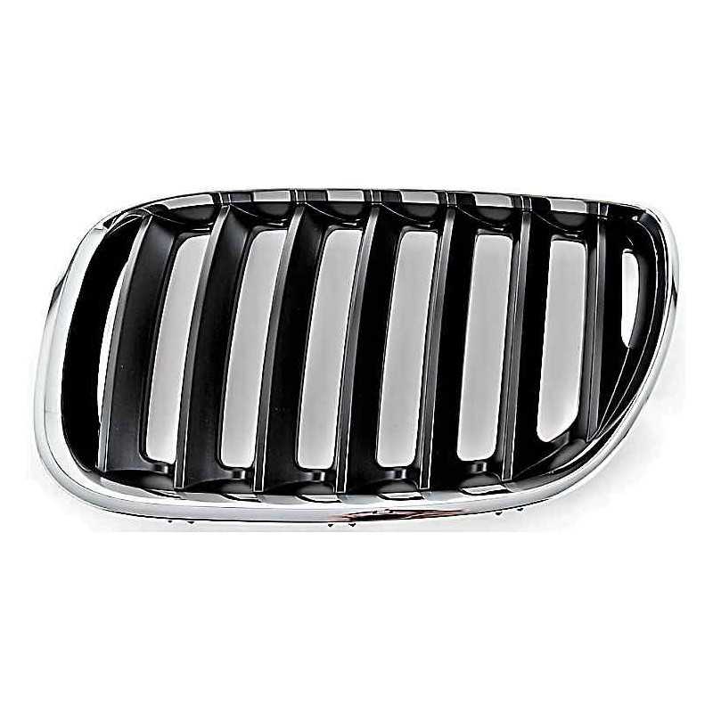 Grille de calandre Gauche Noire et chromée Bmw X5 E53 de 12/03 à 02/07 1952006