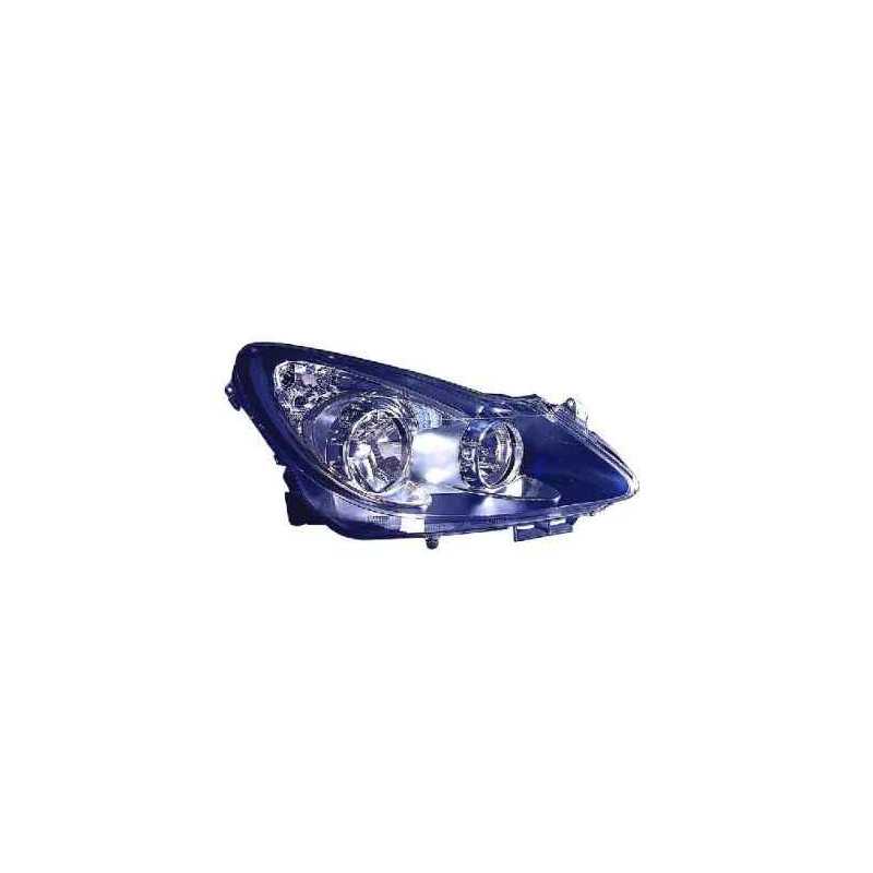 Optique Droit H7+H1 electrique Fond NOIR Opel CORSA D 6132503 Optique Droit H7+H1 electrique Fond NOIR Opel CORSA D 6132503