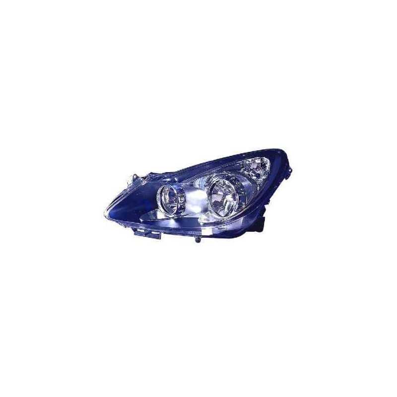Optique Gauche H7+H1 electrique Fond NOIR Opel CORSA D 6132504 Optique Gauche H7+H1 electrique Fond NOIR Opel CORSA D 6132504