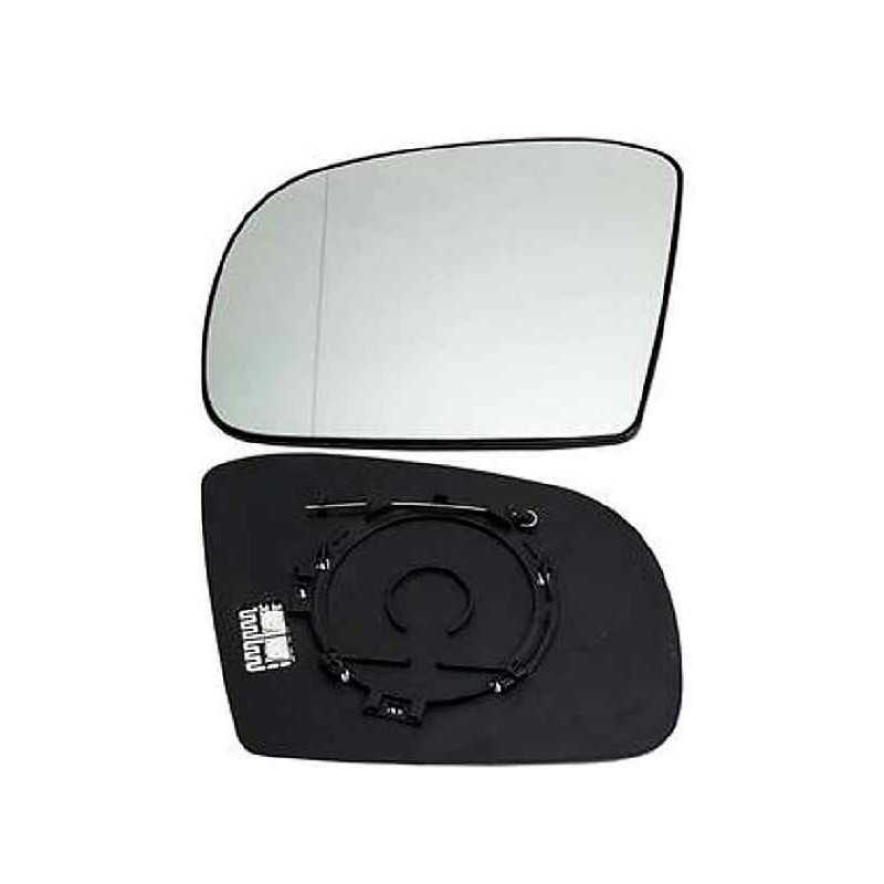 Glace de retroviseur, miroir chauffant + support Mercedes Classe ML avant 2008 chrome 5045545M Glace de retroviseur, miroir chauffant + support Mercedes Classe ML avant 2008 chrome 5045545M