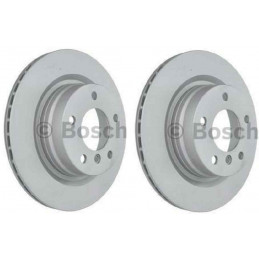 Jeu de 2 disques de frein arrière BOSCH Bmw Série 1 E81 E87 Série 3 E90/91/92/93 Ventilés 0986479218