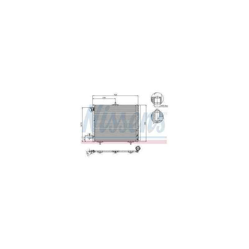 Condenseur Climatisation Citroen C2 C3 C4 DS3 Peugeot 207 208 308 1007 2008 CO4550