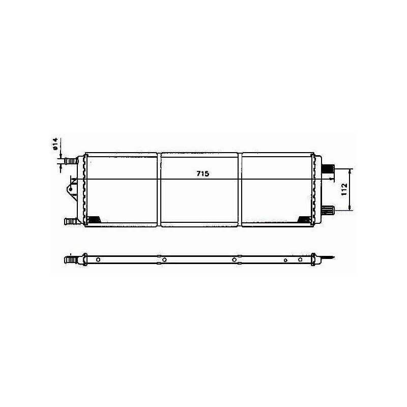 Radiateur moteur CITROËN XM PEUGEOT 605 R11228