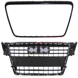 Grille de calandre NOIRE Audi A4 de 01/2008 à 09/2011 ad1606A