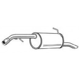 Silencieux arriere Peugeot 207 long.940mm 384294