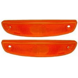 Lot 2 Cabochons, clignotant avant gauche droit Renault Twingo 1 de 93 à 98 ORANGE 125001LA1+125002LA1