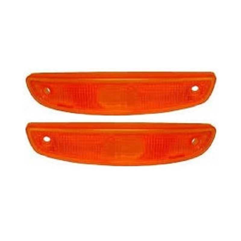 Lot 2 Cabochons, clignotant avant gauche droit Renault Twingo 1 de 93 à 98 ORANGE 125001LA1+125002LA1 Lot 2 Cabochons, clignotant avant gauche droit Renault Twingo 1 de 93 à 98 ORANGE 125001LA1+125002LA1