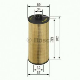 Filtre à huile BOSCH BMW Série 5 6 7 X5 F 026 407 010