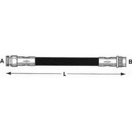 Flexible frein avant Citroen C4 Peugeot 307 SL5592
