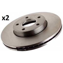 2 Disques de frein avant EICHER Vw Polo 6N Lupo Seat Arosa 104440589