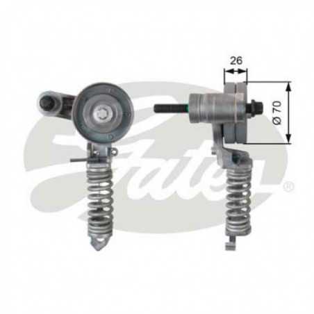 GATES Galet Tendeur DriveAlign T36607 - Pour Courroie Moteur, Étanchéité Renforcée