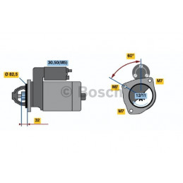 Démarreur BOSCH Consigné Peugeot J5 Citroen C25 0 986 010 600