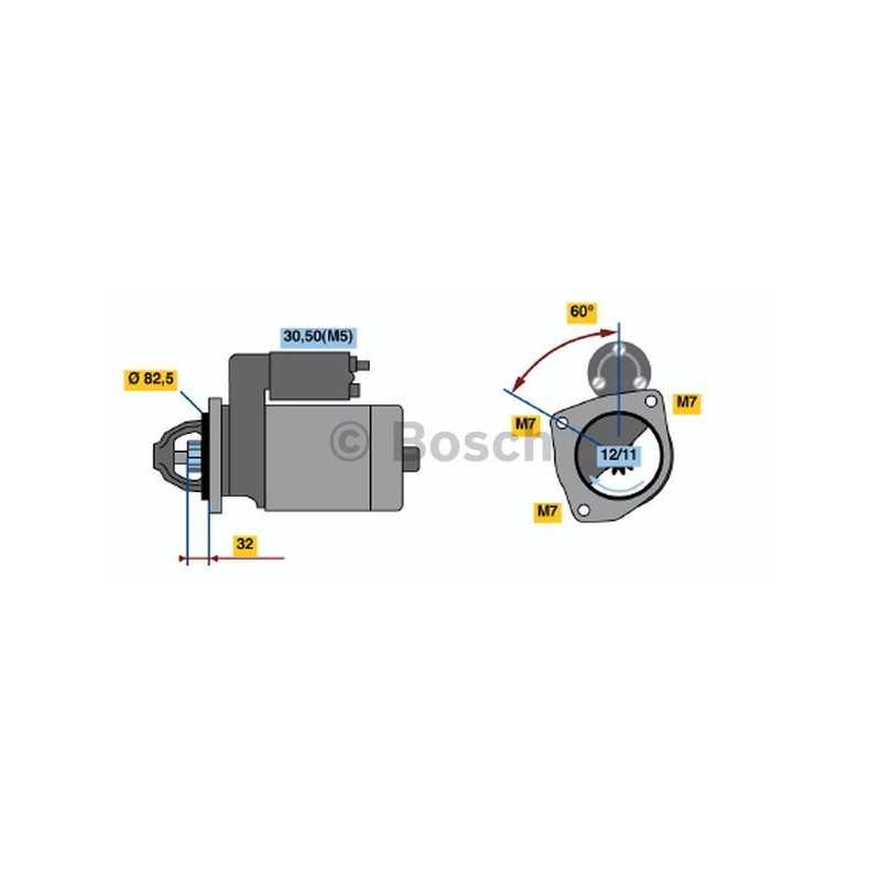 Démarreur BOSCH Consigné Peugeot J5 Citroen C25