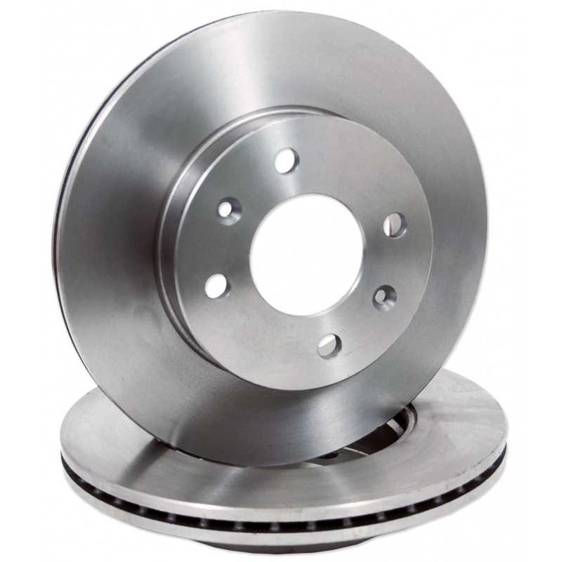 Jeu de 2 disques de frein avant EICHER Renault Clio 1 Express Super 5 Twingo 1