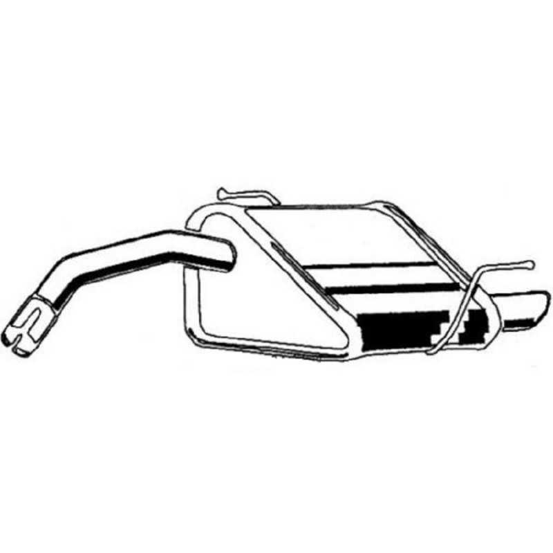 Silencieux arrière, pot échappement ROMAX pour Alfa Romeo 147 01 4 052 Silencieux arrière, pot échappement ROMAX pour Alfa Romeo 147 01 4 052
