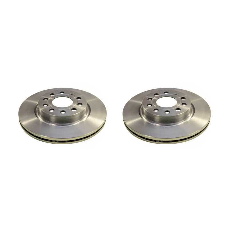 Jeu de 2 disques de frein avant EICHER Audi A3 Seat Altea Leon Toledo Skoda Octavia Yeti Vw Caddy Golf Jetta 104441229