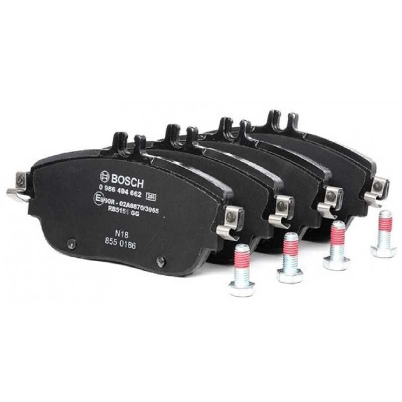 Jeu de 4 plaquettes de frein avant BOSCH pour Mercedes Classe A B CLA GLA 0 986 494 662 Jeu de 4 plaquettes de frein avant BOSCH pour Mercedes Classe A B CLA GLA 0 986 494 662
