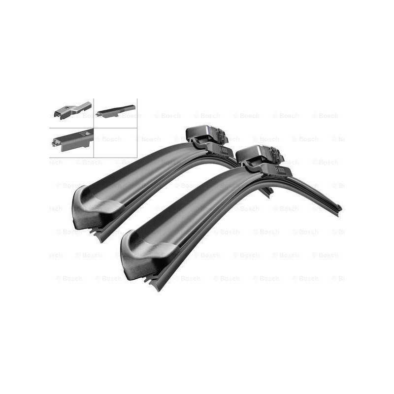 Jeu de 2 balais d essuie glace avant BOSCH pour Alfa Romeo Mito Chevrolet Aveo Fiat Linea Punto 500L Ford Fiesta 6 Opel 33970... Jeu de 2 balais d essuie glace avant BOSCH pour Alfa Romeo Mito Chevrolet Aveo Fiat Linea Punto 500L Ford Fiesta 6 Opel 33970...