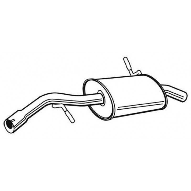 Silencieux arriere pour Citroen C2 C3 Peugeot 1007 04335 Silencieux arriere pour Citroen C2 C3 Peugeot 1007 04335