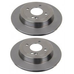 Jeu de 2 disques de frein arrière NIPPARTS pour Hyundai Accent i20 Kia Rio 3 4 N3310524