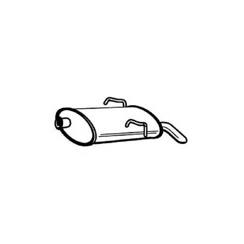 Silencieux arriere pour Citroen Saxo Peugeot 106 CT15271 / 084115 Silencieux arriere pour Citroen Saxo Peugeot 106 CT15271 / 084115