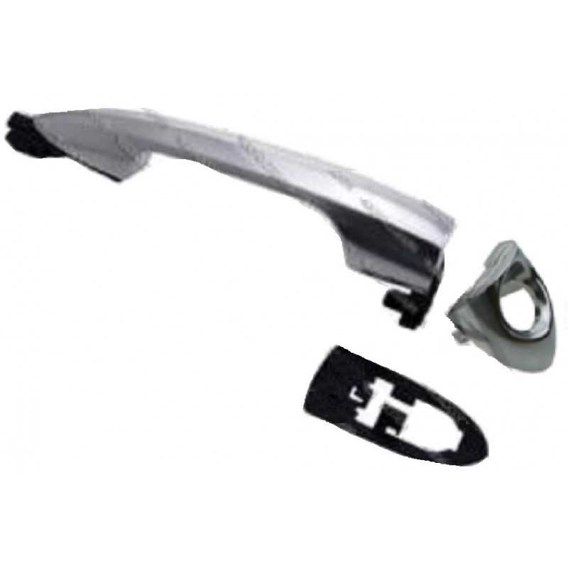 Poignée extérieure avant gauche pour Alfa Romeo Giulietta de 05/10 à 04/16 a/trou barillet Satin