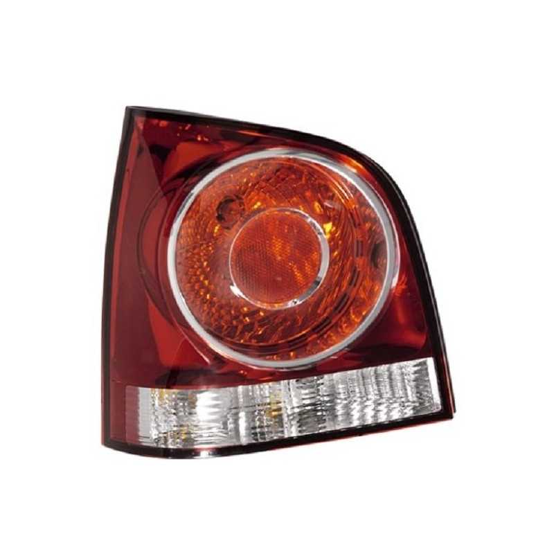 Feu, phare, optique arriere gauche Vw Polo 9N rouge/blanc