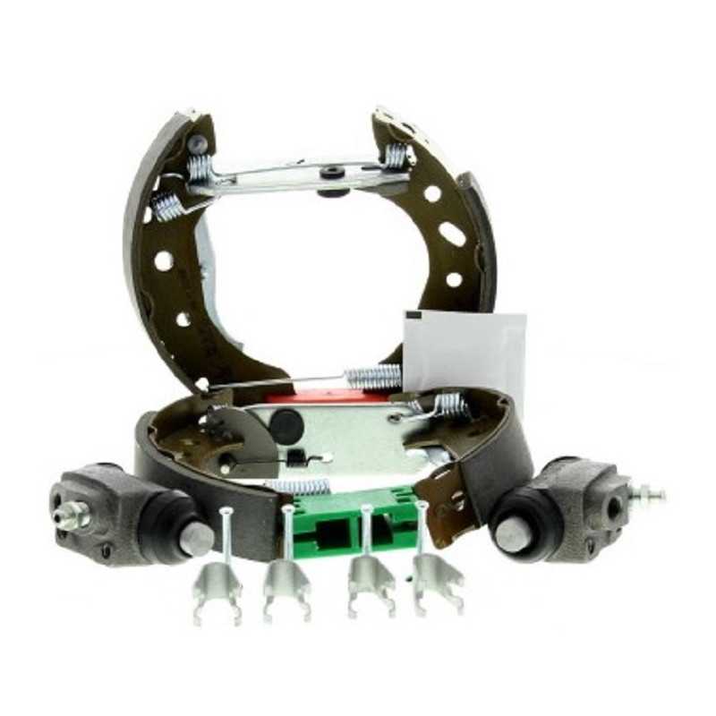 Jeu de 4 machoires avec cylindres de roue EICHER pour Ford Fiesta 4 Ka 122590019 Jeu de 4 machoires avec cylindres de roue EICHER pour Ford Fiesta 4 Ka 122590019